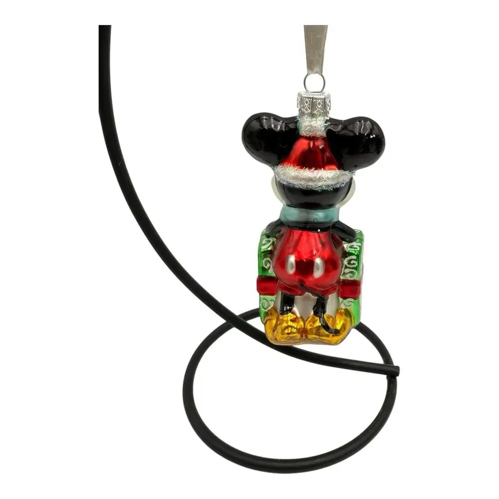 Hallmark Disney Christmas Tree Blown Glass Ornament -‎ Mickey Mouse (2015) w/box
